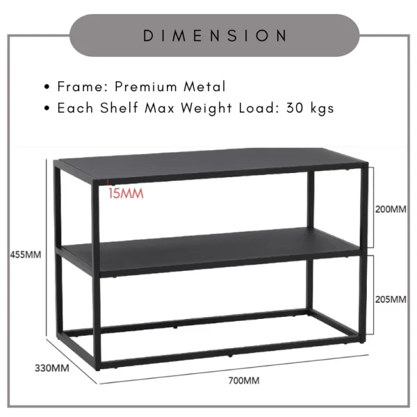 KATHERYNE Premium Metal Rack L70cm W33cm H45.5cm