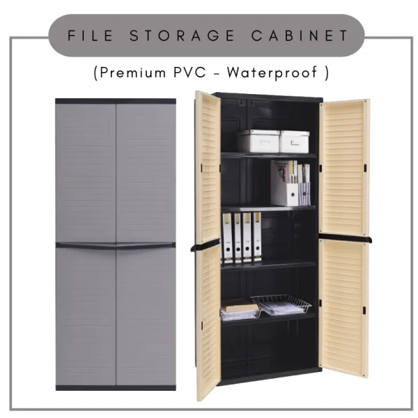 c923fda04a6c861a5f6fefec983ed9b5.webp Random OPTIMUS Waterproof Premium Plastic Storage Cabinet L76cm W46cm H184.5cm