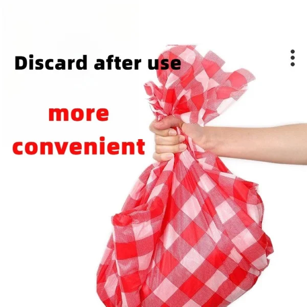 Disposable Checkered Rectangular Plastic Waterproof Tablecloth