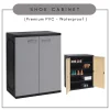 Random OPTIMUS Waterproof Premium Plastic Shoe Cabinet PVC Shoe Rack L76cm W46cm H94cm