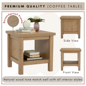RHODES Muji Style Bedside Table L48cm W48cm H48cm