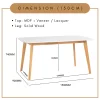 Random AIMON 150cm Dining Table Dining Room Furniture L150cm W90cm H74cm