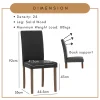 my-11134207-23030-hkqpsyvmnbov0a.webp Random LENORE Solid Dining Chair Parkson Chair PU Fabric Chair L44.5cm W53cm H92cm