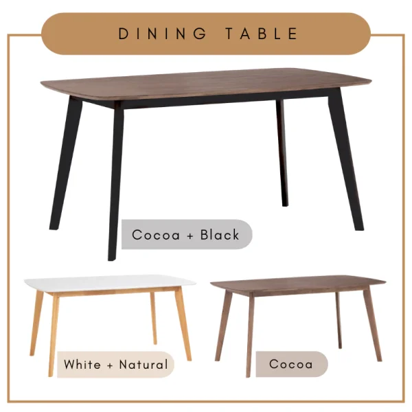 Random AIMON 150cm Dining Table Dining Room Furniture L150cm W90cm H74cm
