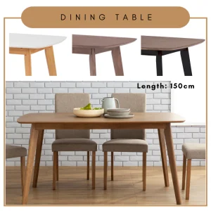 Random AIMON 150cm Dining Table Dining Room Furniture L150cm W90cm H74cm