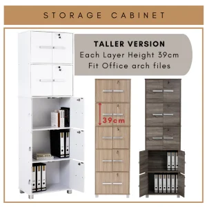 Random NAOMI 10 Door Storage Cabinet with Lock 5 Tier Locker L63.5cm W37cm H211cm