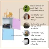 Random CODEY 2 Door Locker Cabinet Storage Cabinet File Rack L39.5cm W39.5cm H76cm