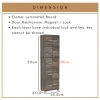Random NAOMI 10 Door Storage Cabinet with Lock 5 Tier Locker L63.5cm W37cm H211cm