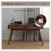 Random LAMAR Full Solid Wooden Console Table With Drawer Side Table L122cm W40.5cm H72cm