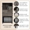 Random NAOMI 6 Door Storage Cabinet with Lock Locker Cabinet L63.5cm W37cm H129.5cm