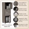 Random NAOMI 3 Door Storage with Lock L42cm W37cm H129.5cm