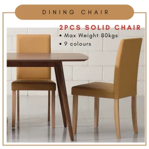 Random LENORE Solid Dining Chair Parkson Chair PU Fabric Chair L44.5cm W53cm H92cm