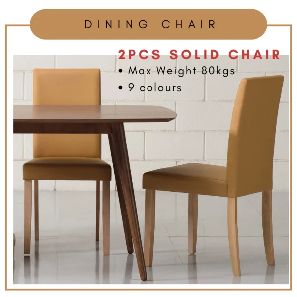 my-11134207-7r98x-loc8k3bmut5239.webp Random LENORE Solid Dining Chair Parkson Chair PU Fabric Chair L44.5cm W53cm H92cm