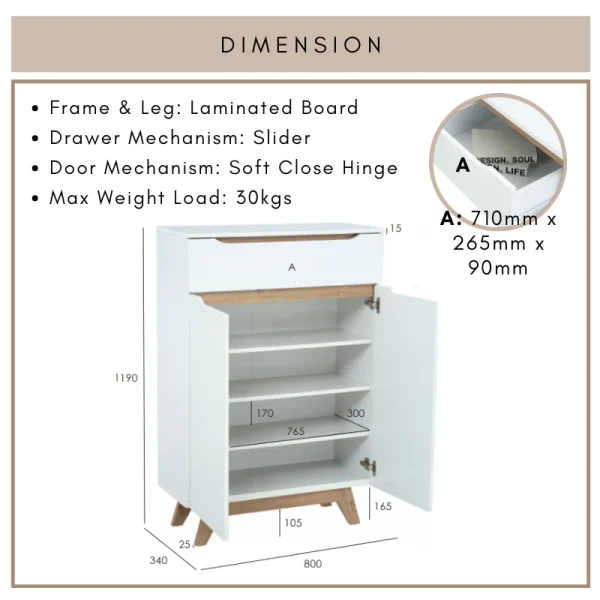 my-11134207-7r98x-lx9ilpooqank87.webp Random MANDO 2 Door Shoe Storage Cabinet L80cm W34cm H119cm