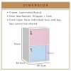 Random CODEY 2 Door Locker Cabinet Storage Cabinet File Rack L39.5cm W39.5cm H76cm