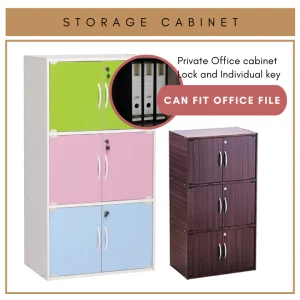 Random CODEY 6 Door Storage Cabinet Locker L61cm W39.5cm H113.5cm