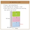 Random CODEY 6 Door Storage Cabinet Locker L61cm W39.5cm H113.5cm