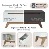 Random MANDO White Coffee Table with Drawer L100cm W55cm H40cm