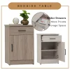 Random DUBLIN Bedside Table with Drawer L39.5cm W39.5cm H60cm