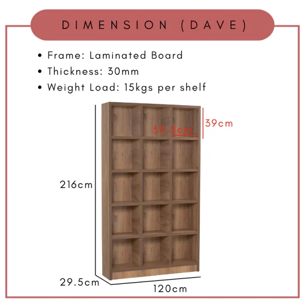 Random HAVIR DAVE Big Thick 15C File Cabinet Thick File Rack Office Shelf L120cm W29.5cm H216cm