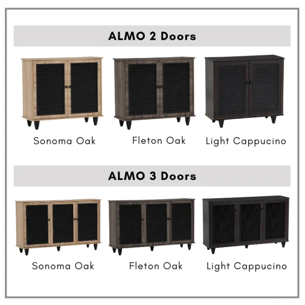 my-11134207-7rasb-mc1kl4wtt6g685.webp Random ALMO 2 Door Shoe Cabinet Shoe Rack L75.5cm W29.5cm H67.5cm