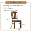 LASTA Full Solid Dining Chair Cheap Kitchen Chair L47cm W56cm H99cm