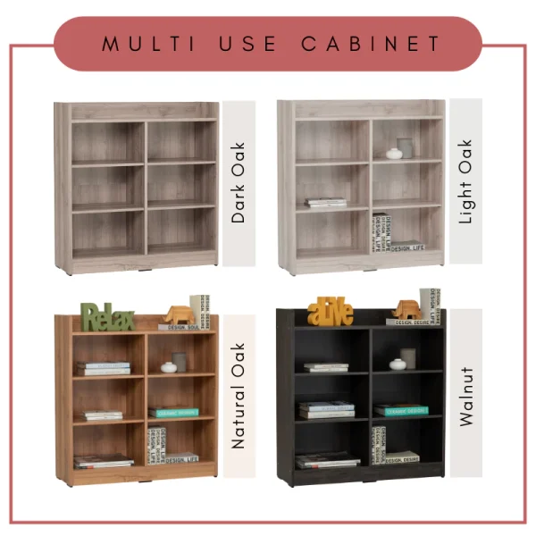 Random ECO Multi function Cabinet Storage Rack Bookcase L80cm W29.5cm H85cm