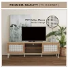 DALLAS PVC Rattan Nordic TV Cabinet L180cm W40cm H52cm