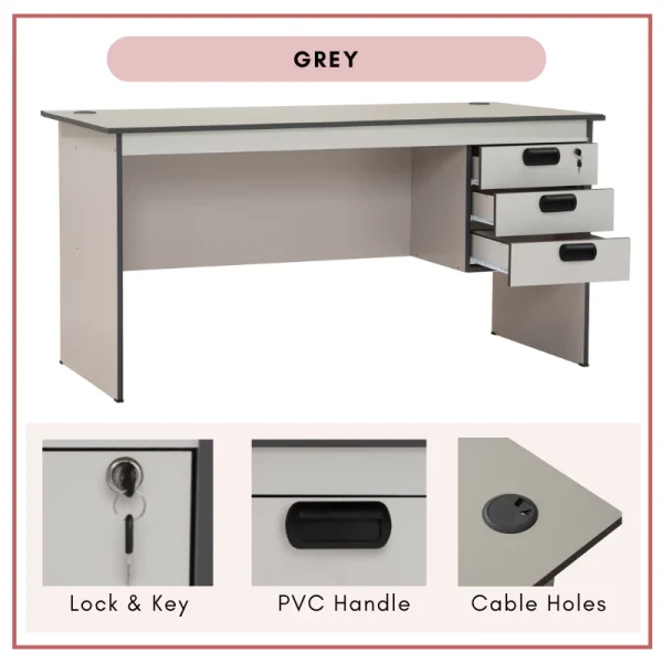 ECO 5 Office Table Computer Table Working Desk L150cm W71cm H75cm