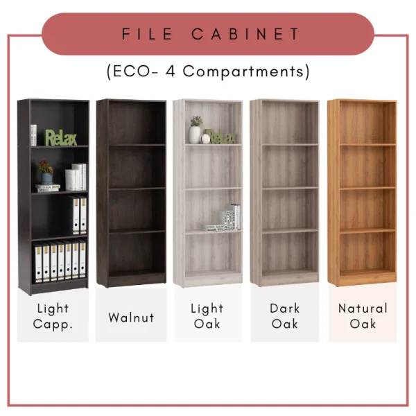 my-11134207-7rasd-mcipnucmma0fb7.webp Random ECO 4C File Cabinet Office Rack Book Rack Display Cabinet L60.5cm W29.5cm H174cm