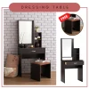 KEARNY Dressing Table with Chair Makeup Table Cosmetic Table L65cm W40cm H142cm