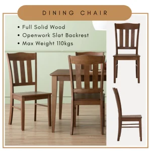 LASTA Full Solid Dining Chair Cheap Kitchen Chair L47cm W56cm H99cm