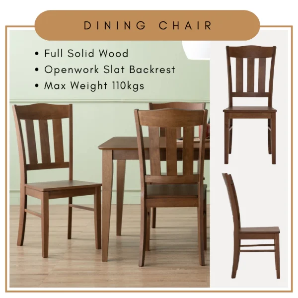 LASTA Full Solid Dining Chair Cheap Kitchen Chair L47cm W56cm H99cm