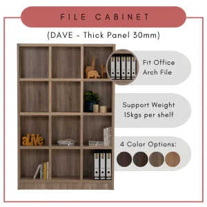Random HAVIR DAVE 12C Big Thick File Cabinet Office Rack Display Cabinet L120cm W29.5cm H181cm