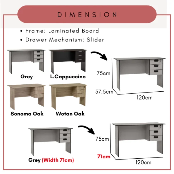 my-11134207-7rasg-mca4qv245cqy3f.webp Random ECO 4 Office Table Working Desk Study Desk L120cm W57.5cm H75cm