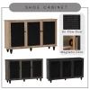 my-11134207-7rash-mc1mw8vpfdxze1.webp Random ALMO 3 Door Wooden Shoe Cabinet Shoe Rack L111.5cm W29.5cm H67.5cm
