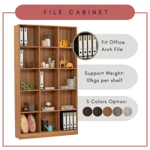 Random ECO 15C Big File Cabinet File Rack Book Shelf Display Cabinet L117.5cm W29.5cm H208cm