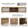 DALLAS PVC Rattan Nordic TV Cabinet L180cm W40cm H52cm