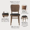 Random BEVERLY Dining Chair Solid Wood L41.5cm W50.5cm H83.5cm