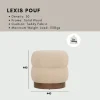 LEXIS Pouf Cushion Minimalist Muji Style L44cm W44cm H44cm
