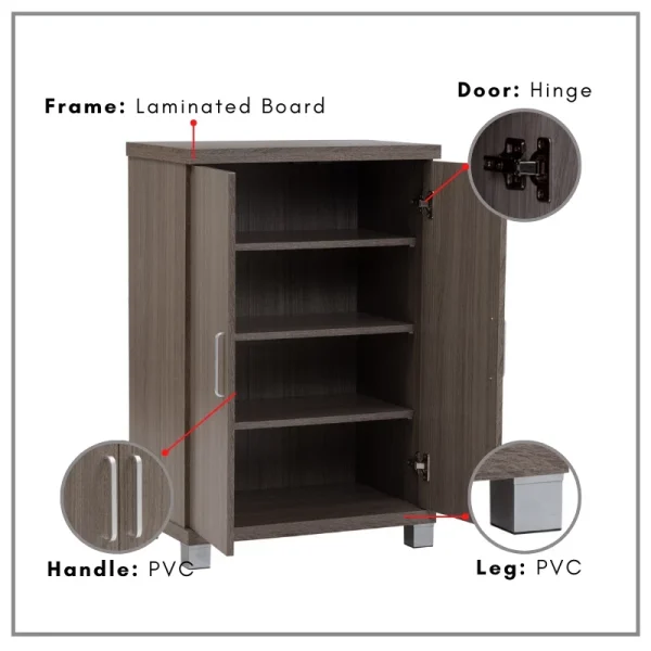 sg-11134201-22100-35tg3ysrg5ive8.webp Random COLUMBUS 2 Door Shoe Cabinet L60cm W38cm H90cm